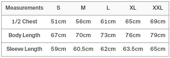 maattabel AWDis JH004 Electric hoodies